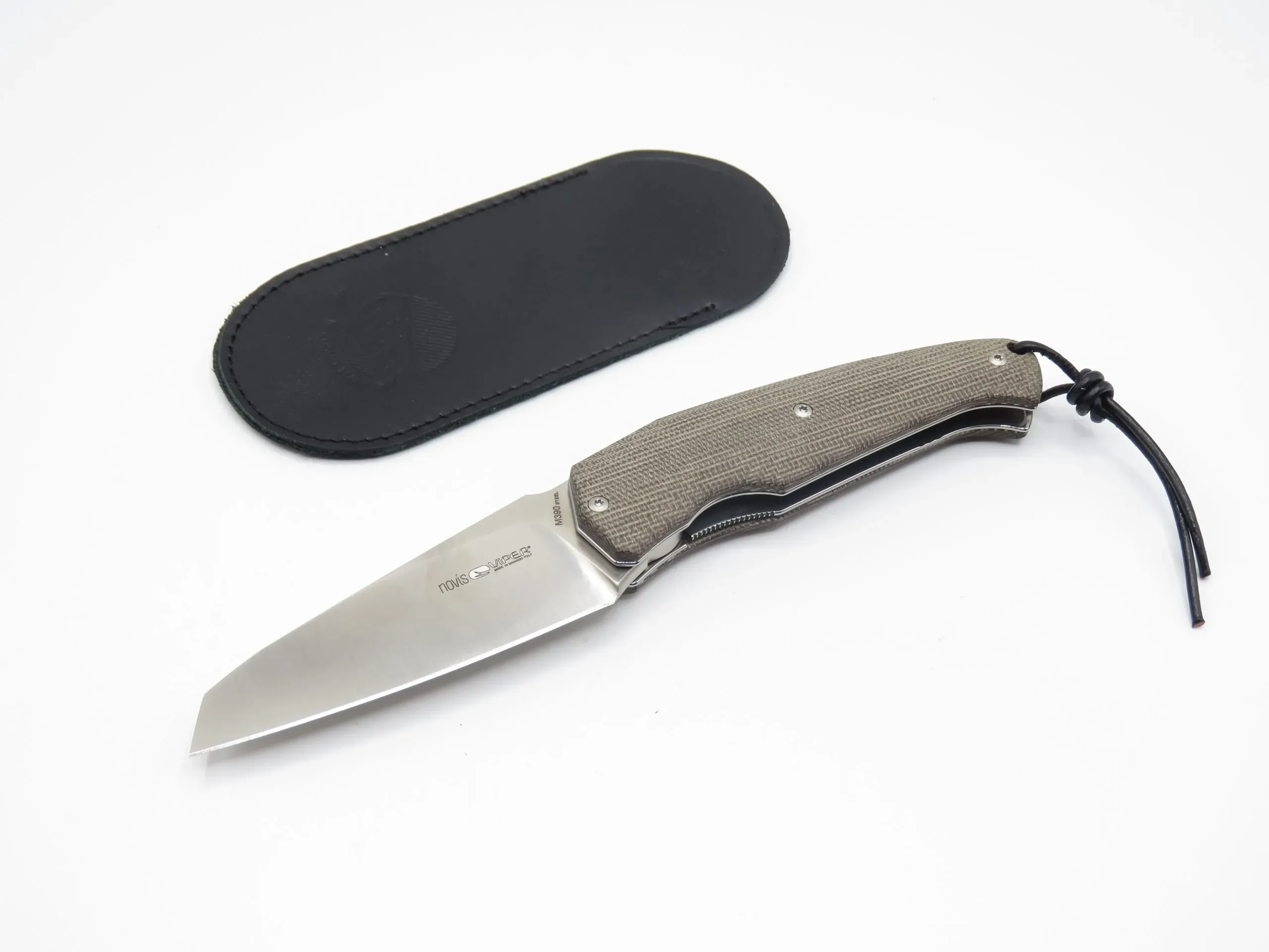 VIPER Novis coltello pieghevole by F. Silvestrelli manico in canvas micarta verde