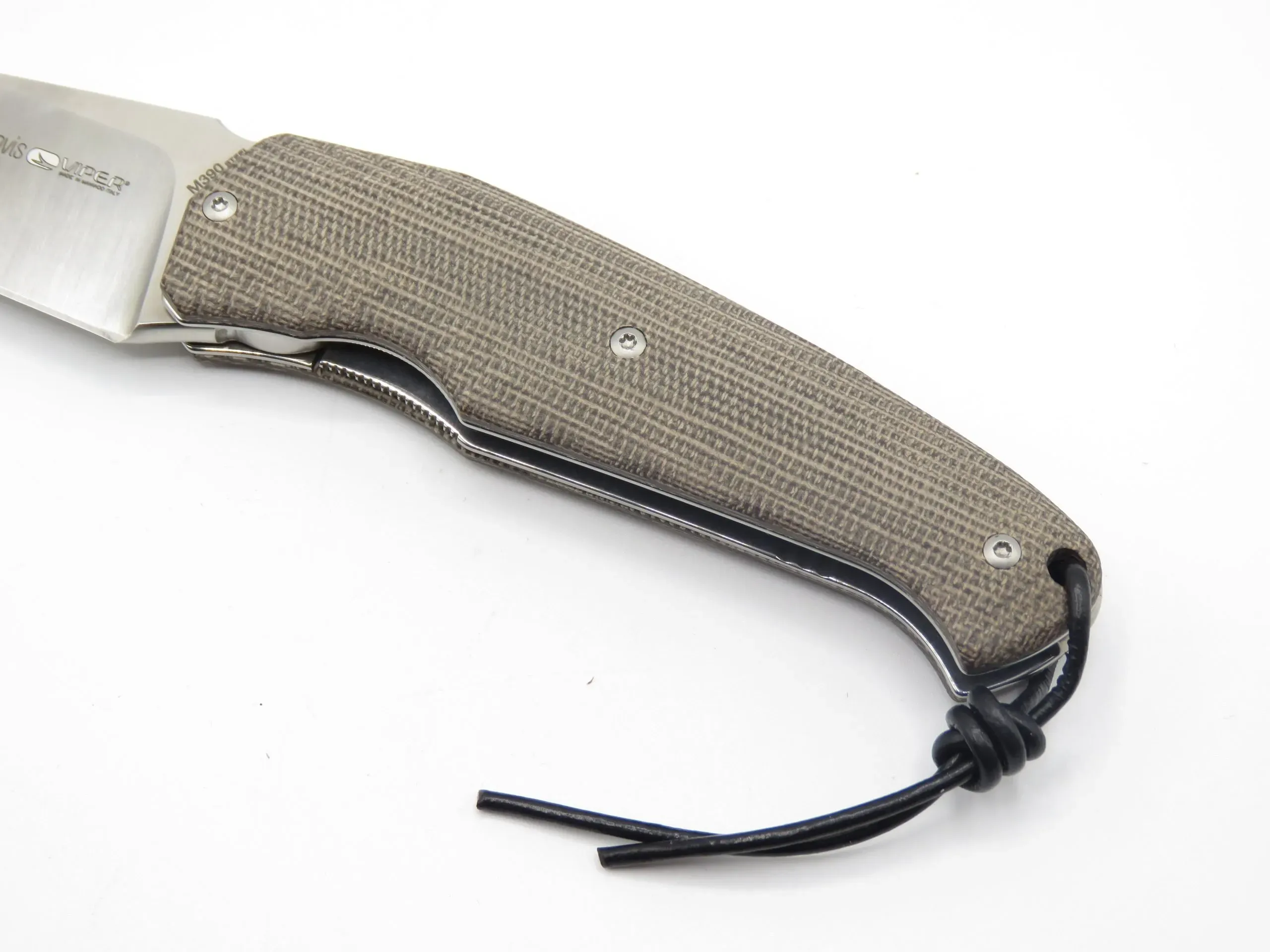 VIPER Novis coltello pieghevole by F. Silvestrelli manico in canvas micarta verde - immagine 4