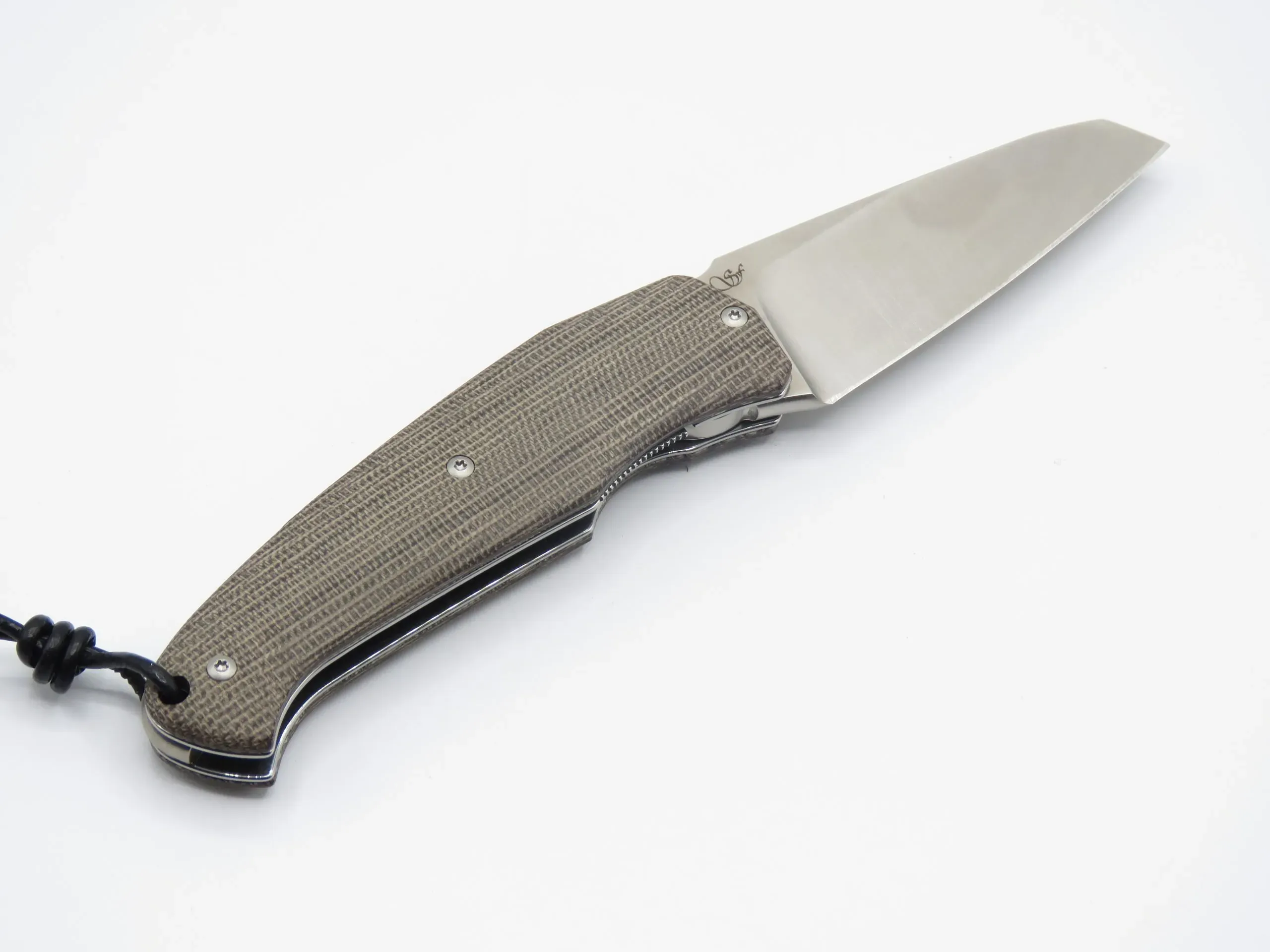 VIPER Novis coltello pieghevole by F. Silvestrelli manico in canvas micarta verde - immagine 5